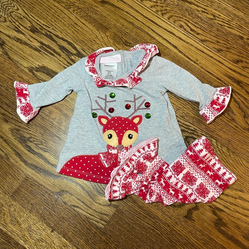 Bonnie Baby Christmas outfit